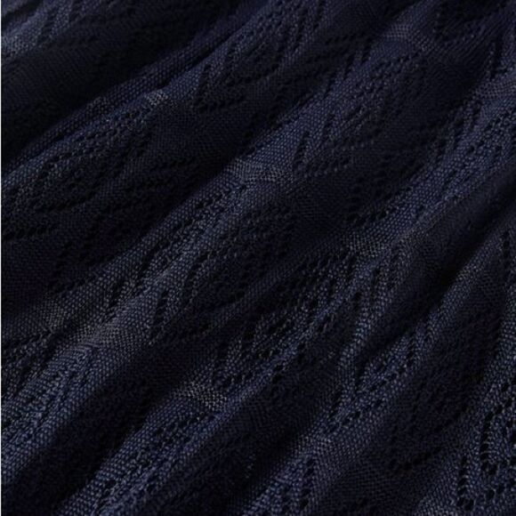 NWT Boden | Glorious British Style Navy Blue Pointelle Knitted Midi Dress 12 - Picture 4 of 13